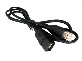 Type A male to female USB cable assembly